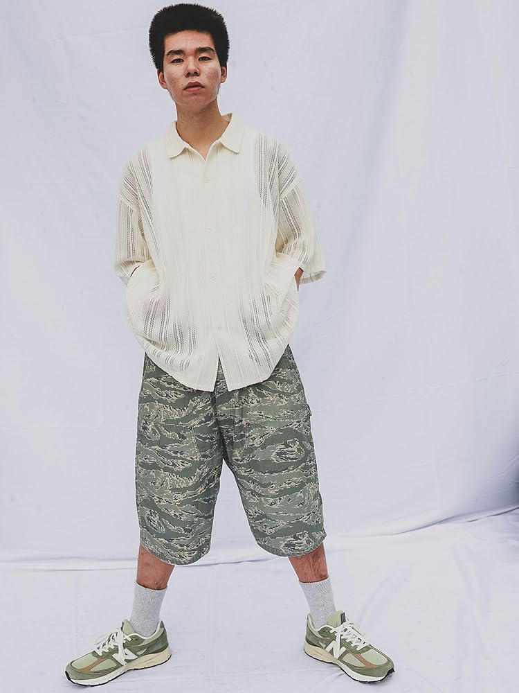Amazon.co.jp: [ビームス] ショーツ ダブルニー ショートパンツ